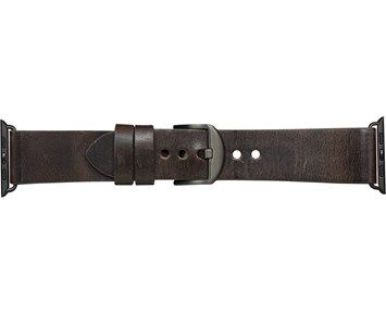 Apple dbramante1928 BORNHOLM - WATCH STRAP 44MM - DARK BROWN/SPACE GREY