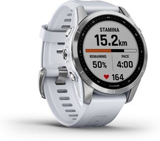 Garmin Fenix 7S Whitestone and Silver