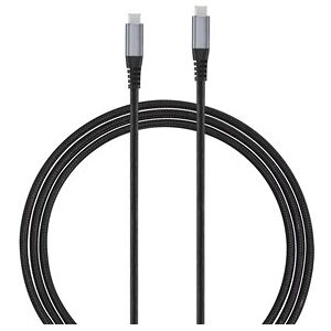 Andersson USB-C - USB-C 3.2 PD100W Braided Black/Space Gray 1,5m Andersson USB-C - USB-C 3.2 PD100W Braided Black/Space Gray 1,5m