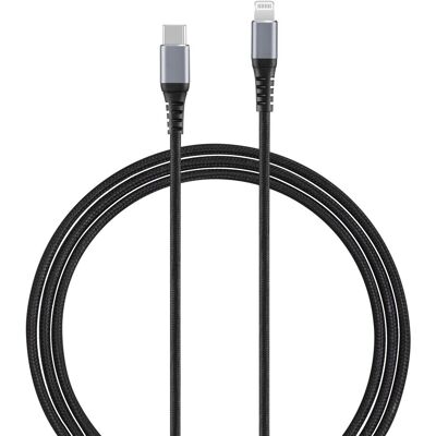 Andersson USB-C - Lightning Braided Black/Space Gray 1,5m Andersson USB-C - Lightning Braided Black/Space Gray 1,5m