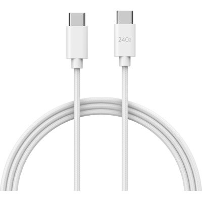 Andersson USB-C - USB-C Braided 5A 240W White 2M Andersson USB-C - USB-C Braided 5A 240W White 2M