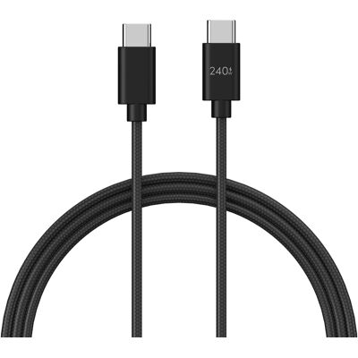 Andersson USB-C - USB-C Braided 5A 240W Black 3M Andersson USB-C - USB-C Braided 5A 240W Black 3M