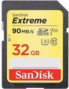 SanDisk SDHC Extreme 32GB 90MB/s UHS-I