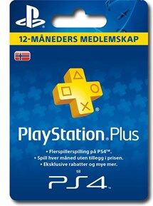 Sony Ericsson PS4 PSN Plus 12 Month NO