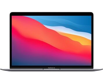 Apple MacBook Air 13-inch: M1 Chip, 8-Core CPU, 7-Core GPU, 16GB RAM, 256GB SSD - Space Grey