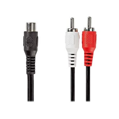 Nedis 2x RCA Hane - RCA Hona - 0,2m Nedis 2x RCA Hane - RCA Hona - 0,2m