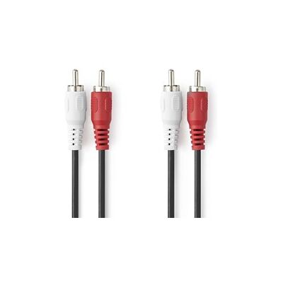 Nedis 2x RCA Hane - 2x RCA Hane - 2m Nedis 2x RCA Hane - 2x RCA Hane - 2m