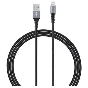 Andersson USB-A - Lightning Braided Black/Space Gray 3m