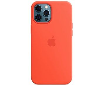 Apple iPhone 12 Pro Max Silicone Case with MagSafe - Electric Orange