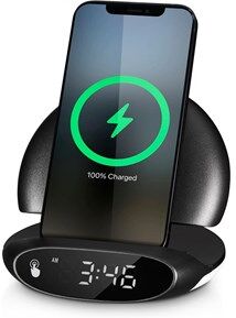 Andersson Wireless charger with clock 15W Black