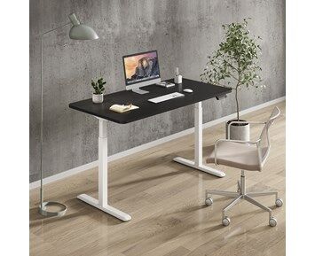 Andersson Frame Electric White + Desktop Black 160cm