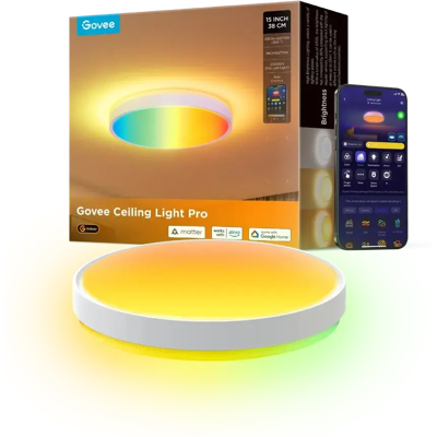 Govee H60A6 Smarte LED- taklampe - RGBWW RGBICWW - 39cm Govee H60A6 Smarte LED- taklampe - RGBWW RGBICWW - 39cm