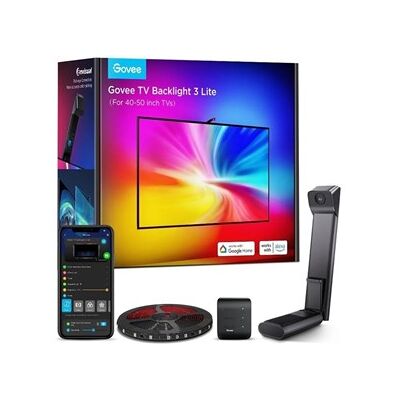Govee H6097 TV Belysning - RGBICW, Wi-Fi+Bluetooth, 40-50 Tommer Govee H6097 TV Belysning - RGBICW, Wi-Fi+Bluetooth, 40-50 Tommer