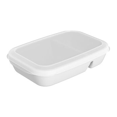Nordiska Plast Matboks med avdeler 1,0 l Hvit Nordiska Plast Matboks med avdeler 1,0 l Hvit