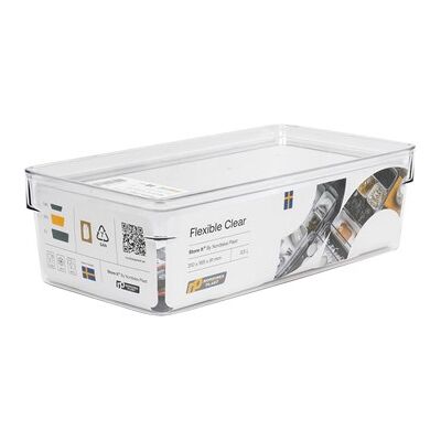 Nordiska Plast Oppbevaringsboks Flexible Clear 3,5L Nordiska Plast Oppbevaringsboks Flexible Clear 3,5L