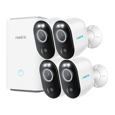 Reolink Argus 3 Pro 2K 4-pakk med Home Hub Reolink Argus 3 Pro 2K 4-pakk med Home Hub