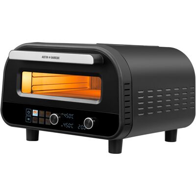 Austin and Barbeque AABQ - Electric Digital Pizza Oven - Black Austin and Barbeque AABQ - Electric Digital Pizza Oven - Black