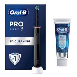 Oral-B Pro 3 3800 Charcoal Black + Tannkrem