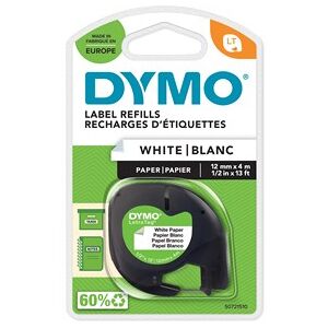 Dymo Tape LetraTag paper 12mmx4m white