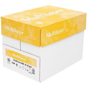 Multilaser A4 80 g uten hull 5 x 500 ark