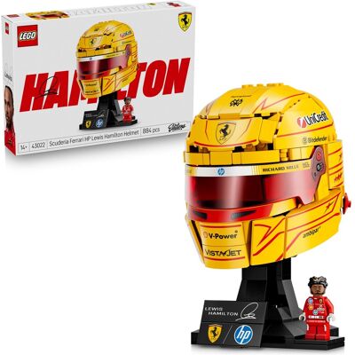 LEGO Editions Formula 1 Scuderia Ferrari HP Lewis Hamilton hjälm 43022 LEGO Editions Formula 1 Scuderia Ferrari HP Lewis Hamilton hjälm 43022
