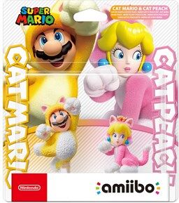 Nintendo amiibo CAT MARIO & CAT PEACH 2-p (Super Mario Collection)