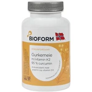 Bioform Gurkemeie M/vitamin K2 Og D3 - 120 Kps Bioform Gurkemeie M/vitamin K2 Og D3 - 120 Kps