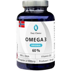 Easy Choice Omega 3 Original 60% - Omega-3 Kosttilskudd Easy Choice Omega 3 Original 60% - Omega-3 Kosttilskudd