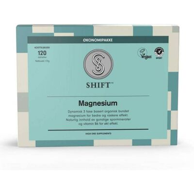 Shift Magnesium 120 Tabletter - Kosttilskudd Shift Magnesium 120 Tabletter - Kosttilskudd