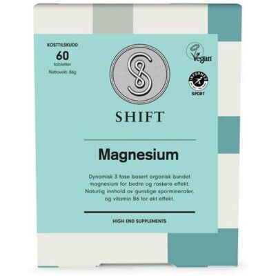 SHIFT Magnesium - 60 Tabletter SHIFT Magnesium - 60 Tabletter