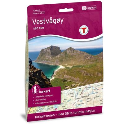 Nordeca Turkart 1:25 000 Turkart Vestvågøy Nordeca Turkart 1:25 000 Turkart Vestvågøy