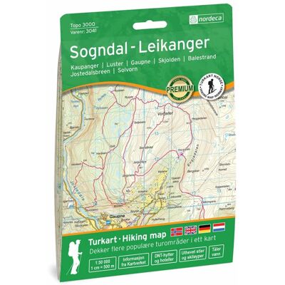 Ugland IT Nordeca Topo 3000 1:50 000 Sogndal - Leikanger Ugland IT Nordeca Topo 3000 1:50 000 Sogndal - Leikanger