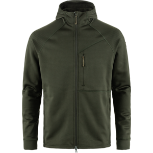 Fjällräven Men's Abisko Grid Fleece Hoodie Deep Forest M Fjällräven Men's Abisko Grid Fleece Hoodie Deep Forest M