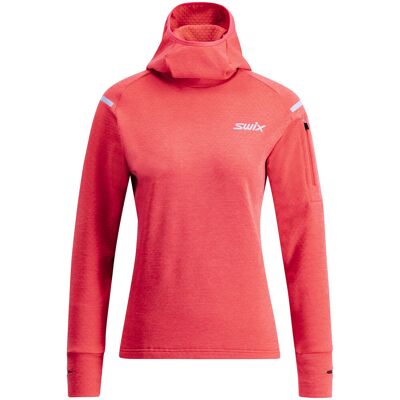 Swix Pace Midlayer Hooded W - Cayenne - Varm, Stretchy Midlayer Swix Pace Midlayer Hooded W - Cayenne - Varm, Stretchy Midlayer
