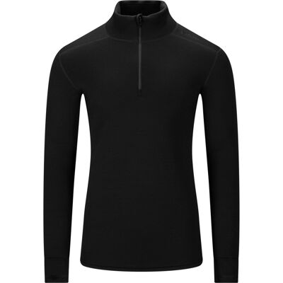 Aclima Fleecewool V2 Polo W/ Zip M's Jet Black L Aclima Fleecewool V2 Polo W/ Zip M's Jet Black L