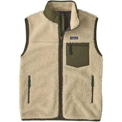 Patagonia M's Classic Retro-x Vest Dark Natural W/basin Green L Patagonia M's Classic Retro-x Vest Dark Natural W/basin Green L
