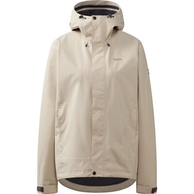 Haglöfs Women's Breeze Proof Jacket Chalk Beige L Haglöfs Women's Breeze Proof Jacket Chalk Beige L