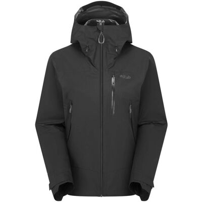 Rab Downpour Mountain Jacket Wmns Black Size 08 Rab Downpour Mountain Jacket Wmns Black Size 08