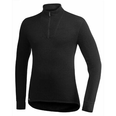 Woolpower Zip Turtleneck 400 Black M Woolpower Zip Turtleneck 400 Black M