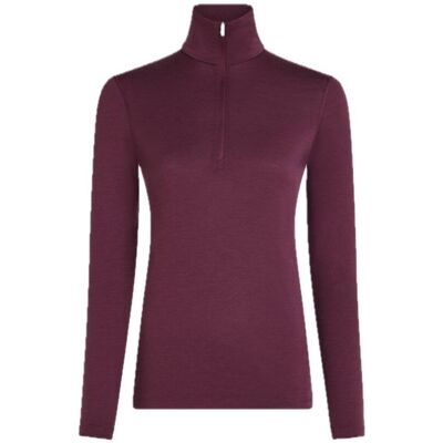 Icebreaker Women's 200 Oasis Longsleeve Half Zip Dk Berry M Icebreaker Women's 200 Oasis Longsleeve Half Zip Dk Berry M