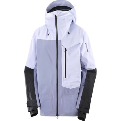 Salomon Women's Moon Patrol Evo Jacket Cosmic Sky/blue Granite/deep Black M Salomon Women's Moon Patrol Evo Jacket Cosmic Sky/blue Granite/deep Black M