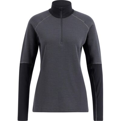 Lundhags Women's Prime Merino Half Zip Charcoal/black S Lundhags Women's Prime Merino Half Zip Charcoal/black S