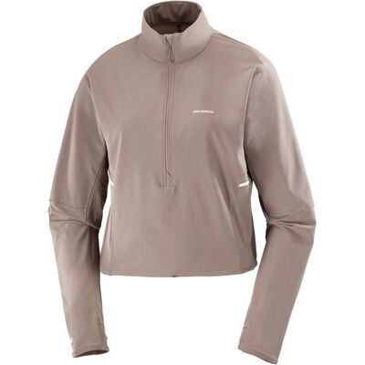 Salomon Sense Aero Hybrid Crop Pullover W Iron/ M Salomon Sense Aero Hybrid Crop Pullover W Iron/ M