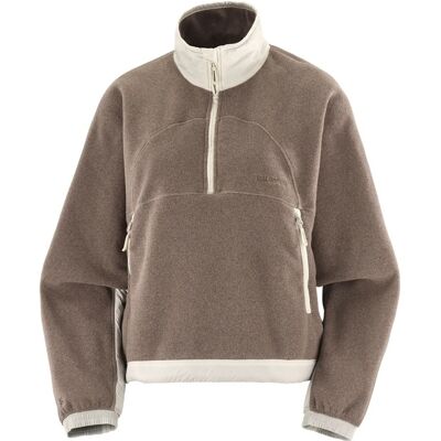 Salomon Chroma Fleece Crop W Iron/silver Cloud/ L Salomon Chroma Fleece Crop W Iron/silver Cloud/ L