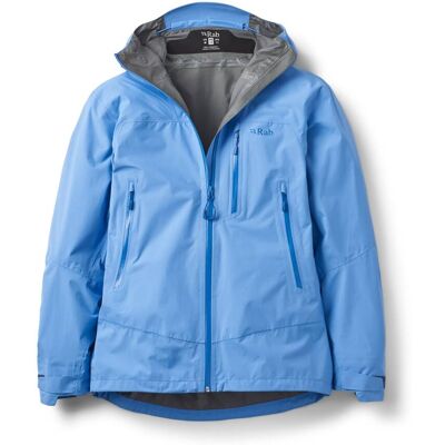Rab Downpour Mountain Jacket Wmns Bluebird Size 12 Rab Downpour Mountain Jacket Wmns Bluebird Size 12