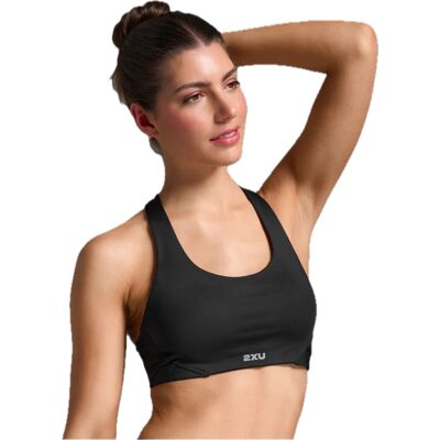 2xu Aero Mesh Medium Impact Bra Black/silver Reflective M 2xu Aero Mesh Medium Impact Bra Black/silver Reflective M