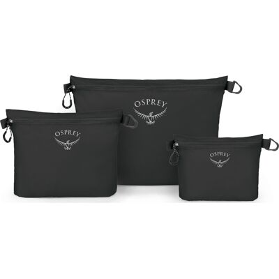 Osprey Ultralight Zipper Sack Set Black OneSize Osprey Ultralight Zipper Sack Set Black OneSize