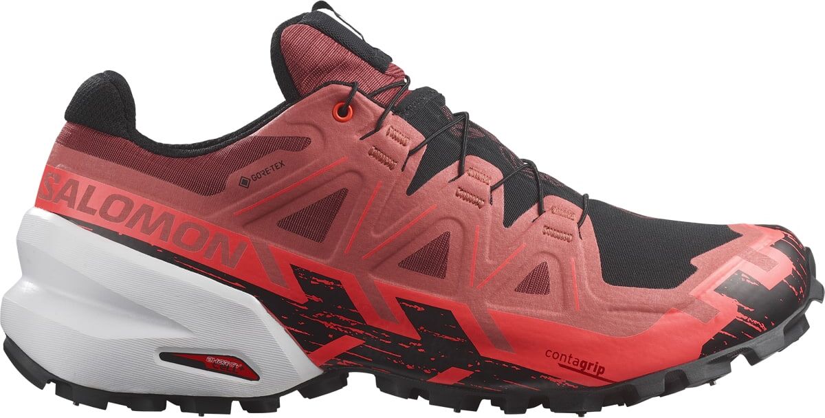 Spikecross 6 GTX Unisex Cow Hide/Black/Fiery Coral 46 ⅔