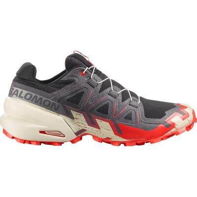 Salomon Men's Speedcross 6 Gore-tex Black / Fiery Red / Almond Milk 42 2/3 Salomon Men's Speedcross 6 Gore-tex Black / Fiery Red / Almond Milk 42 2/3