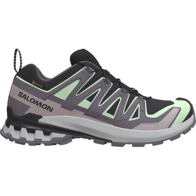 Salomon Women's Xa Pro 3d V9 Gore-tex Black/patina Green/gray Violet 6 Salomon Women's Xa Pro 3d V9 Gore-tex Black/patina Green/gray Violet 6